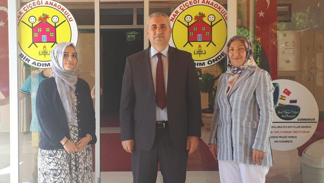 İlçe Milli Eğitim Müdürümüz Hacı Murat YANMAZ, Nar Çiçeği Anaokulu'nu ziyaret ettiler. 