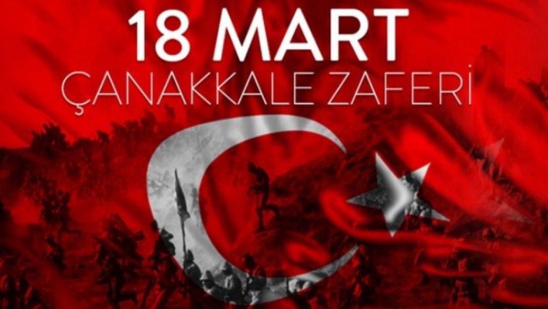 İlçe Milli Eğitim Müdürümüz Hacı Murat YANMAZ'ın 18 Mart Çanakkale Zaferi ve Şehitleri Anma  Mesajı