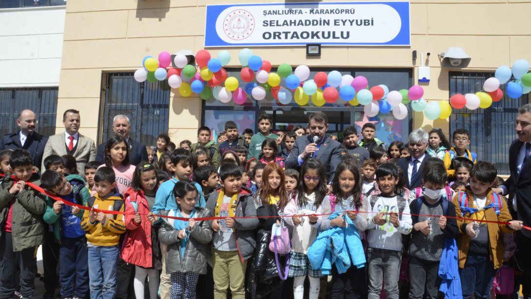 Selahaddin Eyyubi Ortaokulu ve Halime Hatun Anaokulu'nun Açılışı Yapıldı.