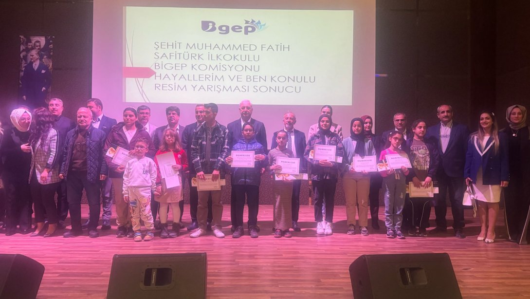 BİGEP(Başarıyı  İzleme ve Geliştirme Projesi) Kapsamında '' Hayallerim ve Ben'' Adlı Resim Sergisi ve Resim Yarışması Düzenlendi.