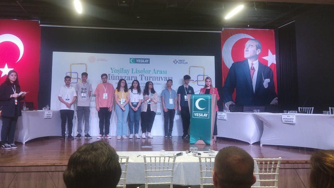 Necip Fazıl Kısakürek Fen Lisesi , Yeşilay Liselerarası Münazara Turnuvasında Güneydoğu Anadolu Bölge Şampiyonu Oldu.