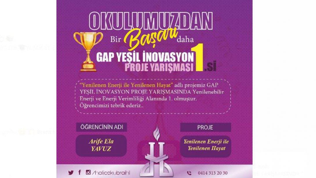 Gap Yeşil İnovasyon Proje Yarışması Sonuçlandı.