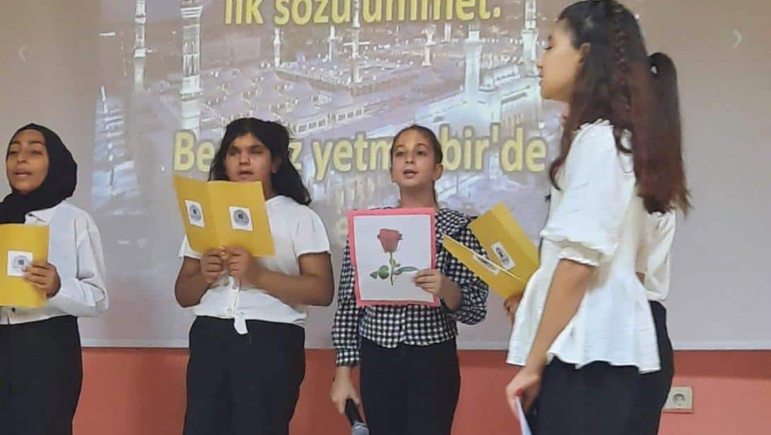 Güzelşehir Şehit Mahmut Tekke Ortaokulu-Mevlid-i Nebi Programı