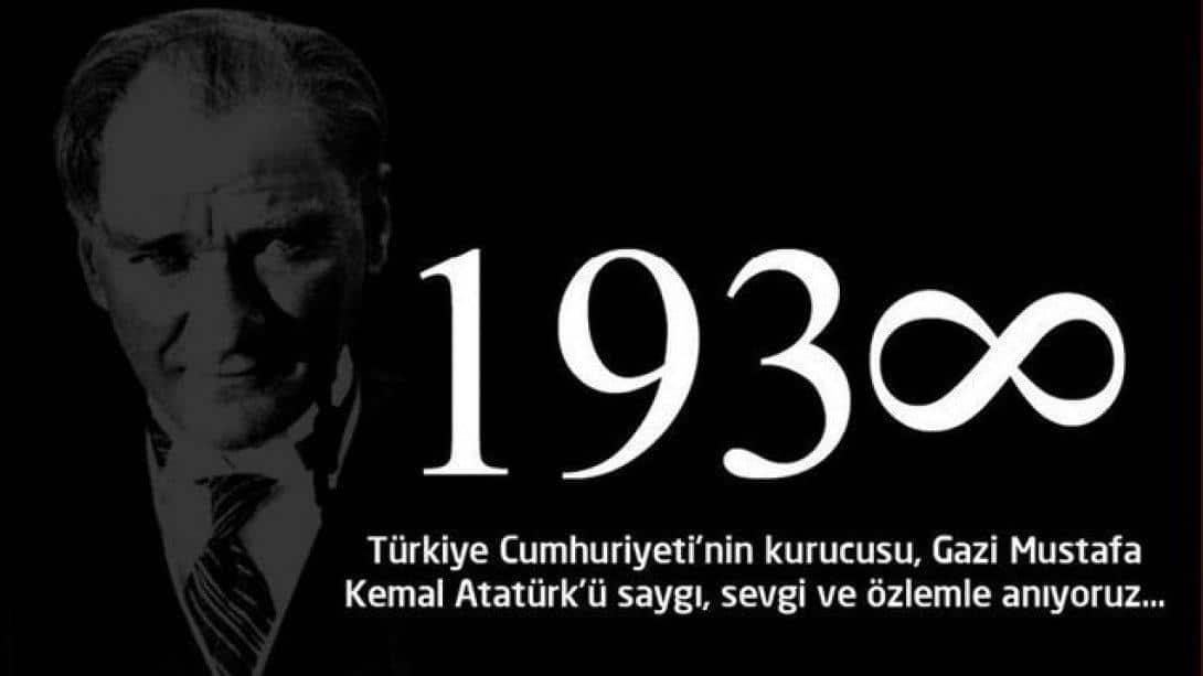 10 Kasım Atatürk'ü Anma Günü 