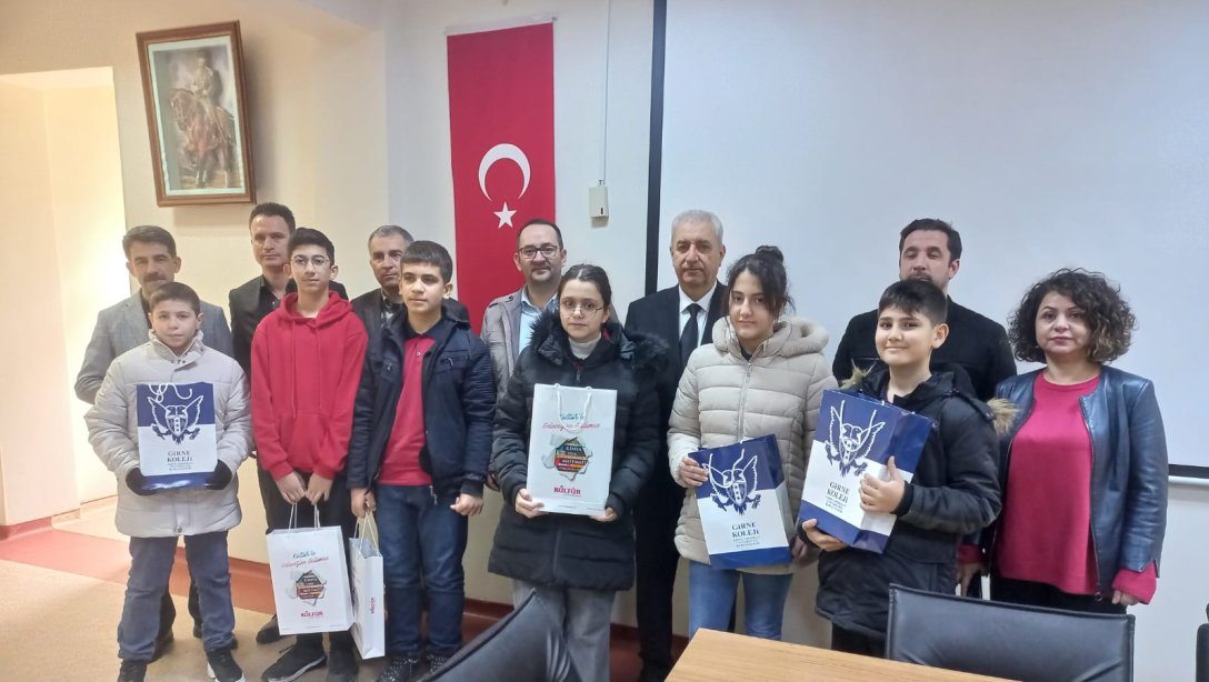 BİGEP Kapsamında Ocak Ayı Başarılı Öğrencileri Ödüllendirildi.